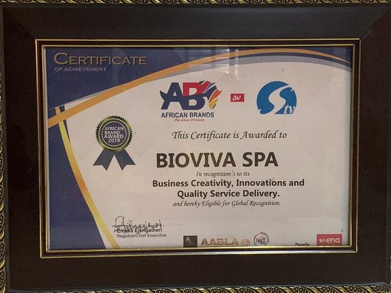 Bioviva Spa African Brands Award